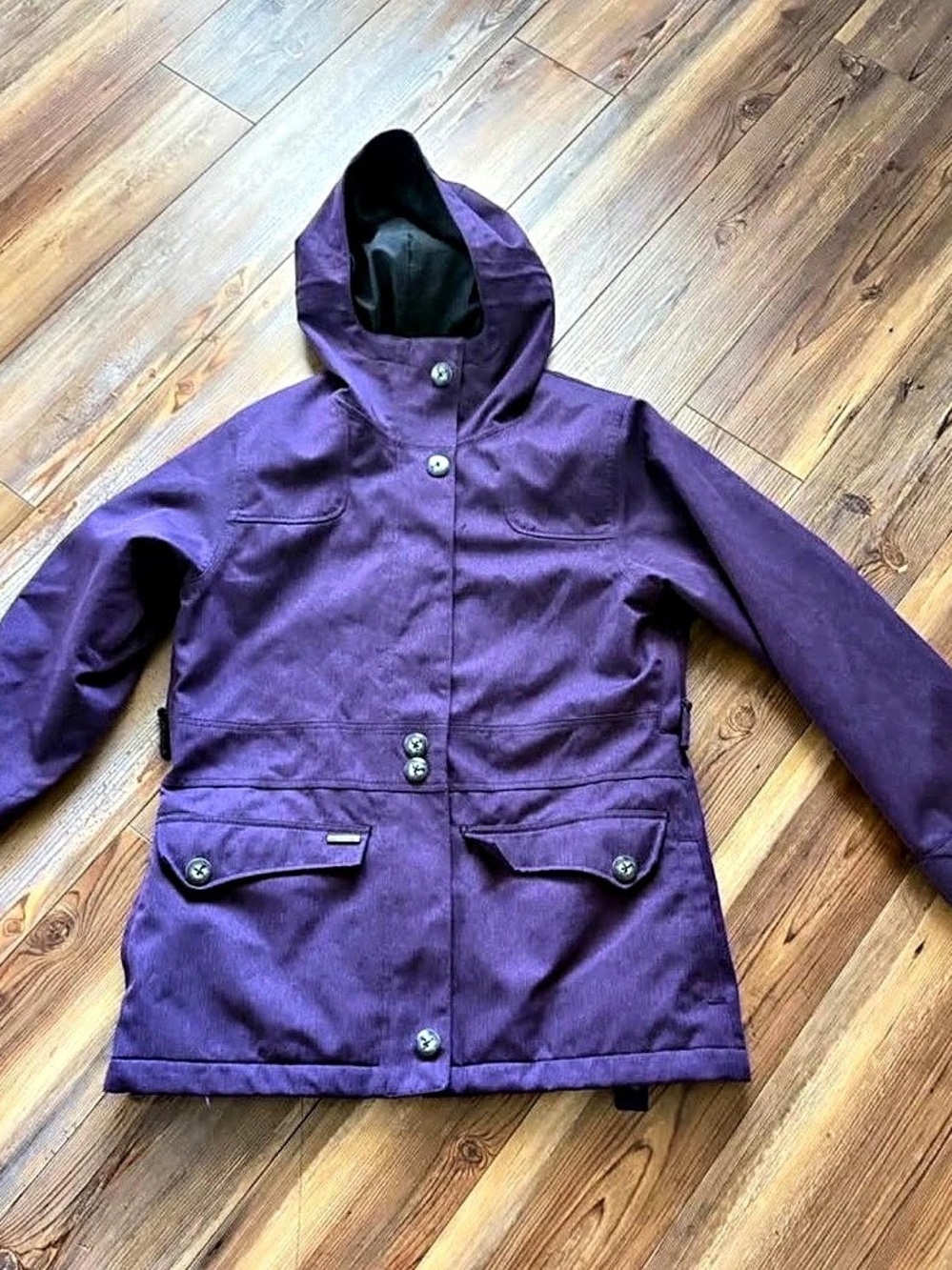Empyre Technical Outerwear Hooded Purple Ski Jacket Size Medium